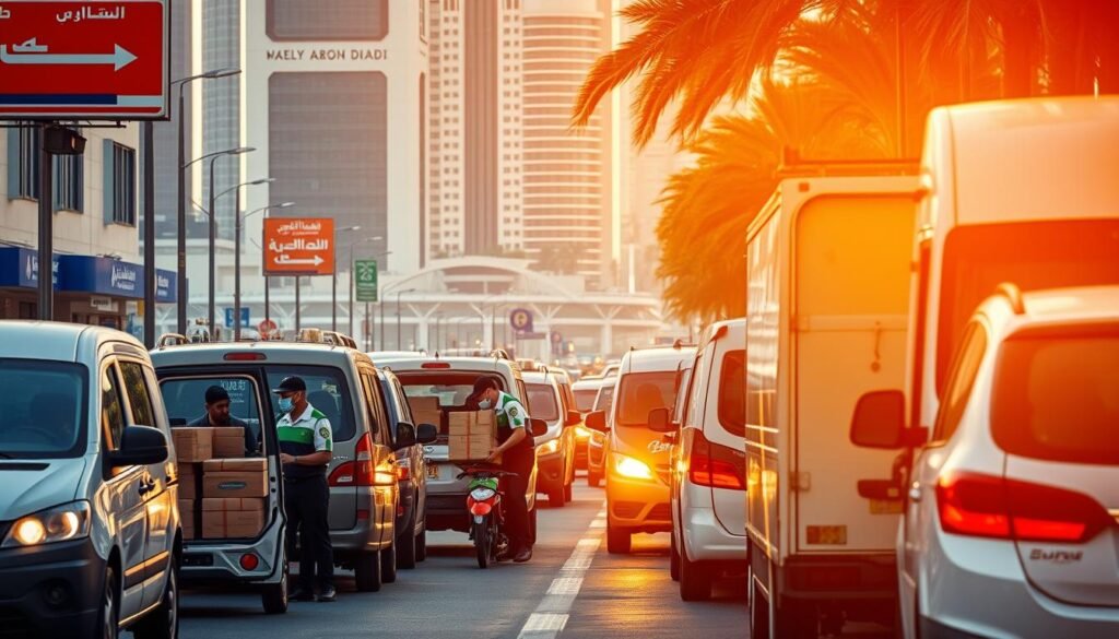 خدمات التوصيل في أبوظبي