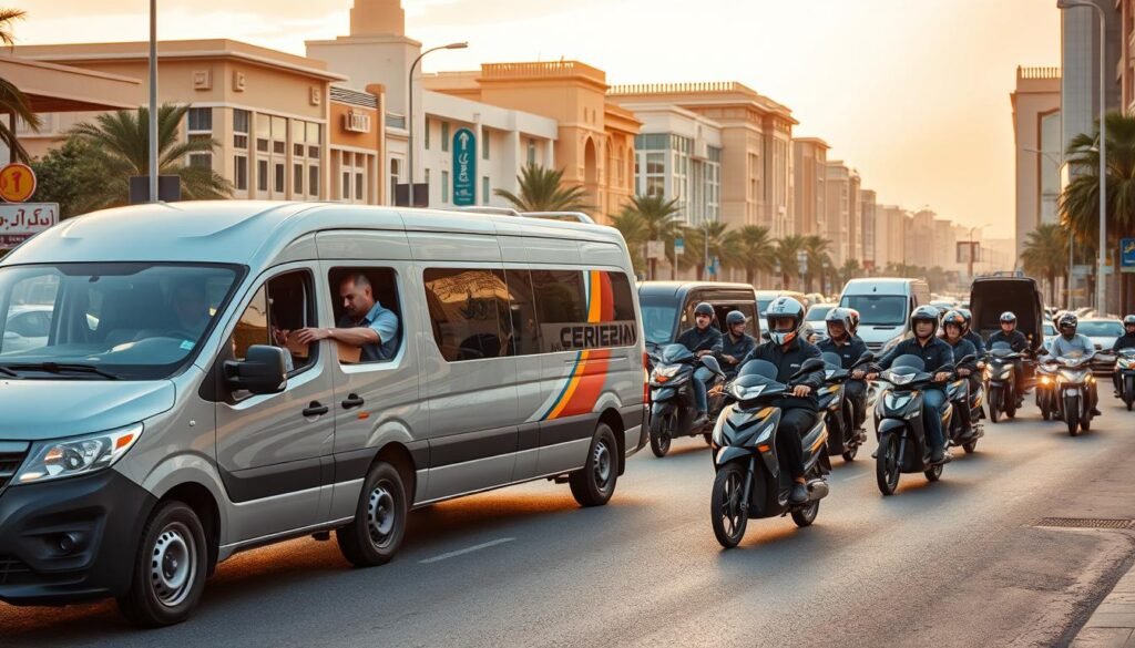 خدمات التوصيل في الشارقة