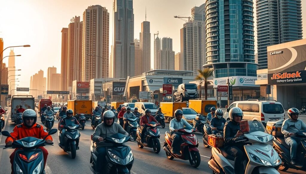 خدمات التوصيل في دبي