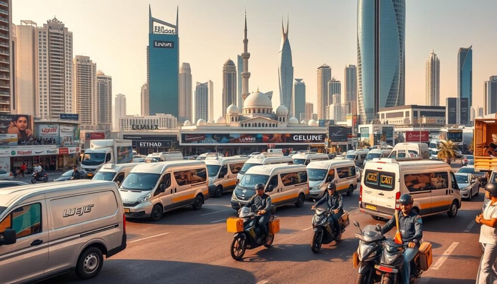 خدمات توصيل في أبوظبي
