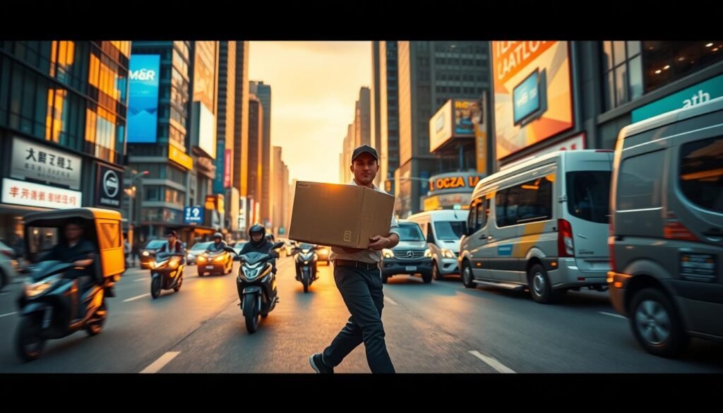 خدمات مندوب التوصيل