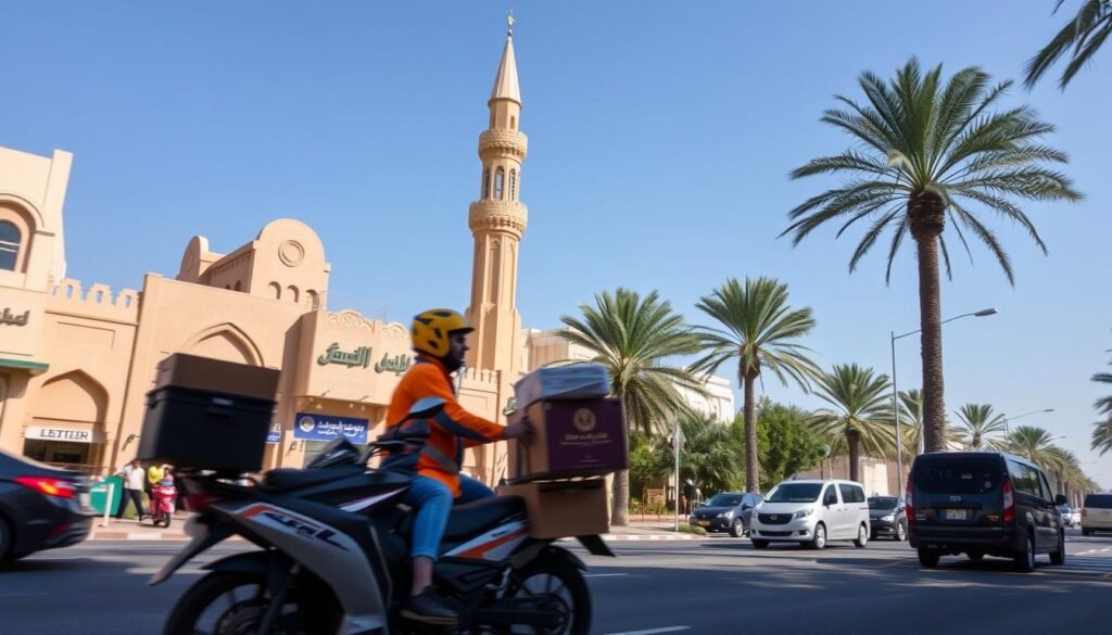 خدمة توصيل الطلبات في العين