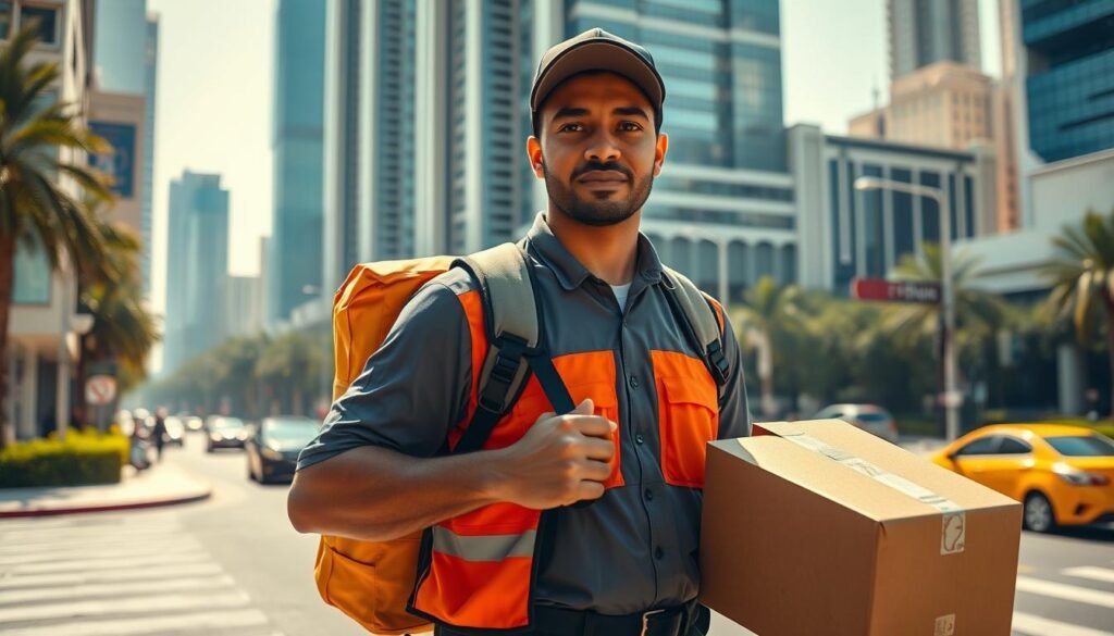 مندوب توصيل سريع في أبوظبي