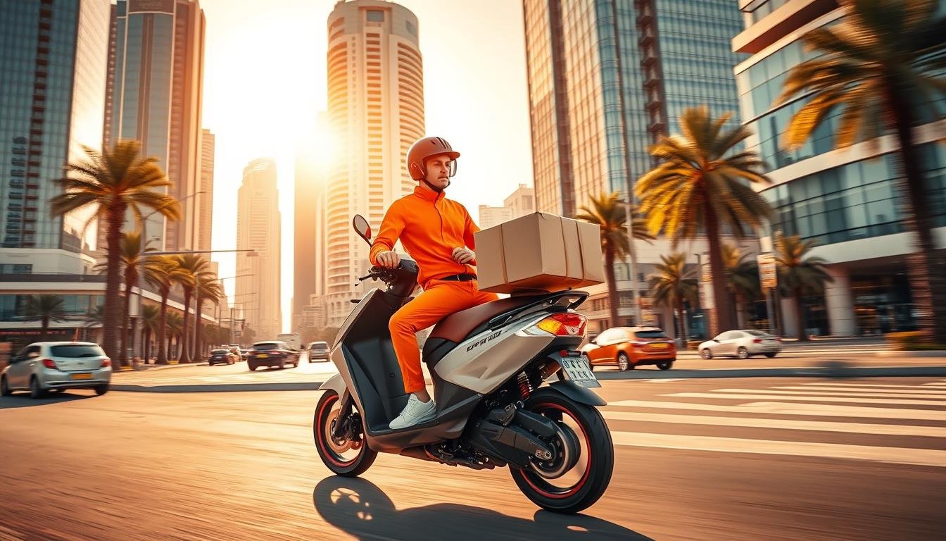 مندوب توصيل طلبات في العين بأسرع وقت